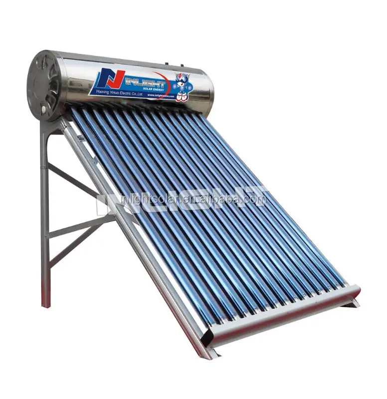 銅コイル加圧真空管太陽熱温水器