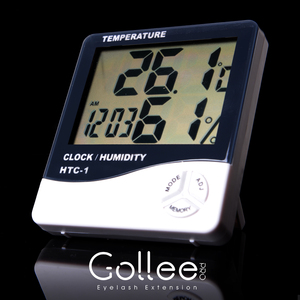Termómetro Digital LCD para interiores, higrómetro, medidor de temperatura y humedad para extensión de pestañas - Product Image 1