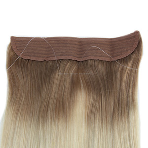 Flip en humano grueso del pelo humano de la extensión del pelo del Color del Ombre 6 613 rubio de la trama Doble - Product Image 1
