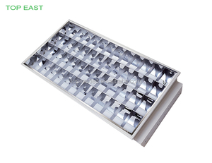Lámpara LED de Techo Moderna para Oficina de 1200x600 mm, Empotrada, con Rejilla de Aluminio, <span class=keywords><strong>Reflector</strong></span>, 6000K, Luz Diurna, IP20, Regulable, Certificación CE - Product Image 1