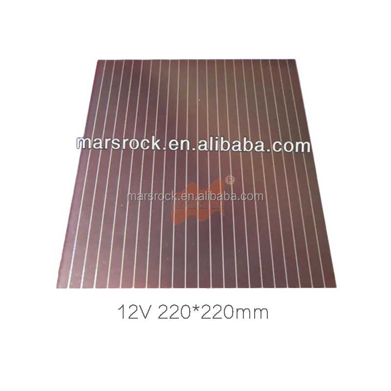 12V 220x220mm Amorphous Silicon Thin Film Solar Module