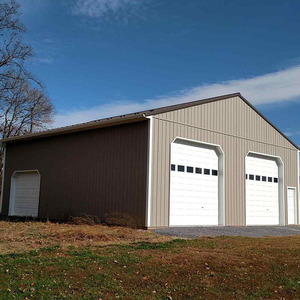 Galvanized prefab steel frame small storage car garage