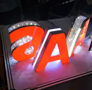 Channel Letter Sign Fabrication Making Material Storefront 3D Word Edge With Holes Aluminum Coil For Channel Letter