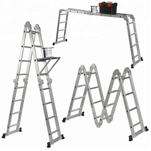 บันไดพับอเนกประสงค์อลูมิเนียมแบบมีบานพับขนาดใหญ่ บันไดพับได้ บันไดเสริม - Product Image 1