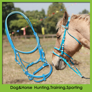 Cielo blu PVC cavallo briglia abbinata redini modello sportivo di fascia alta prodotti Premium cavallo disponibili rosso <span class=keywords><strong>verde</strong></span> pelle bianca - Product Image 2