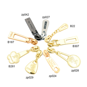 Túi Xách Phần Cứng Túi Phụ Kiện Mạ Vàng Khắc Logo Vòng Kim Loại Dây Kéo Puller - Product Image 5