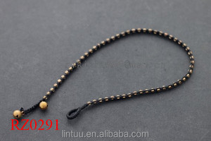 China fábrica hecha a mano con cuentas de metal cubierta de doble campana de perlas de la joyeria craneo pulsera popular Masai - Product Image 3