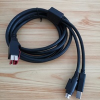 Câble USB en Y alimenté par une alimentation 24V en cuivre pur pour imprimante et ordinateur de système de point de vente
