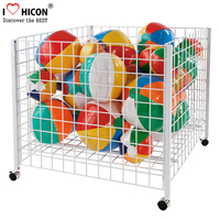 Jouets faciles à utiliser pour les magasins de détail, fil métallique indépendant, présentoir de la grille, poubelle pour balles