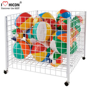 سهلة الاستخدام لعب متجر التجزئة طليق المعادن شبكة أسلاك عرض تفريغ بن للتجزئة كرات - Product Image 3