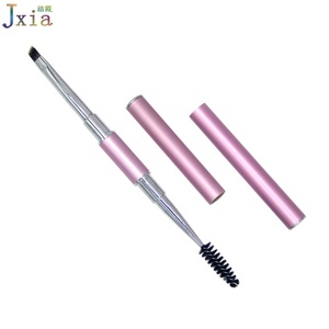 Brosse de <span class=keywords><strong>maquillage</strong></span> à sourcils Double face, outil professionnel avec poignée en métal, Double face, nouveauté - Product Image 1