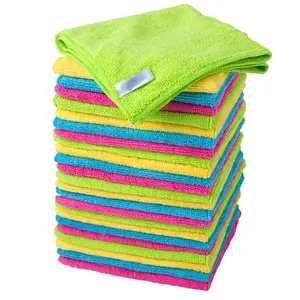 سوبر ماص جودة عالية حسب الطلب منشفة وجهة من الألياف الصغيرة oem منشفة من الألياف الدقيقة 20x20 ستوكات منشفة