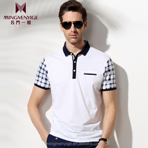 2016 El Último Diseño de China Al Por Mayor 100% Algodón Blanco de Los Hombres Polo <span class=keywords><strong>Camiseta</strong></span> Personalizada <span class=keywords><strong>Camiseta</strong></span> de Impresión - Product Image 4