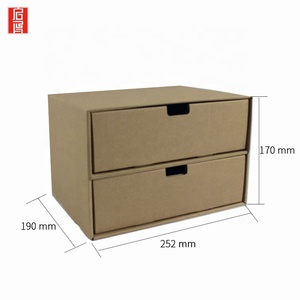 Lưu Trữ <span class=keywords><strong>Kraft</strong></span> Giấy Ngăn Kéo Sinh Viên Hộp Văn Phòng Phẩm Cho Ngăn Kéo - Product Image 2