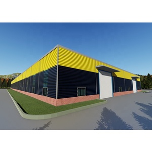 Khung Thép Ánh Sáng Xây Dựng 10 Tấn <span class=keywords><strong>C</strong></span>ần <span class=keywords><strong>C</strong></span>ẩu Kho Romania 1000m2 Thép Kho - Product Image 1