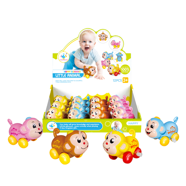 Забавная пластиковая заводная мультяшная животная пластиковая игрушка обезьяна HC409768