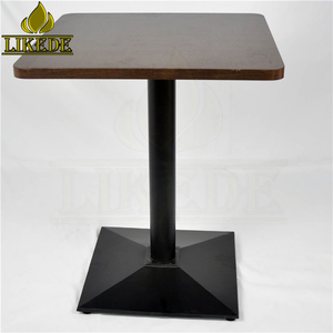 שולחן רגל גרניט שיש רגלי שולחן מרפסת ברזל יצוק שחור - Product Image 6