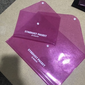 Tùy Chỉnh <span class=keywords><strong>Snap</strong></span> Của Nút Rõ Ràng Trong Suốt Long Lanh Shining Pvc Ly Hợp Túi Phong Bì - Product Image 2