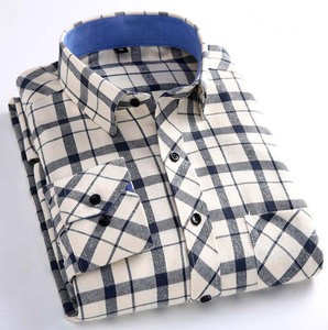 <span class=keywords><strong>Camicia</strong></span> a Quadri in Flanella Spazzolata 100% Cotone per <span class=keywords><strong>Uomo</strong></span>, Manica Lunga, Casual, Personalizzabile OEM - Product Image 2