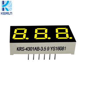 Hornada de la fábrica de suministro de <span class=keywords><strong>0.4</strong></span> pulgadas 3 dígitos vario color de <span class=keywords><strong>7</strong></span> segmentos <span class=keywords><strong>led</strong></span> <span class=keywords><strong>display</strong></span> numérico - Product Image 4