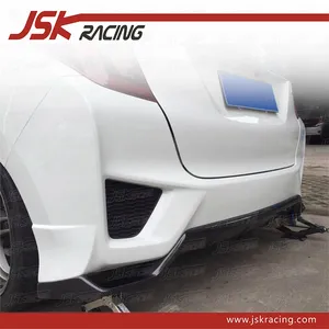 S Gaya Serat Karbon Belakang DIFFUSER untuk 2014-2017 HONDA JAZZ FIT GK5 (Hanya untuk RS BUMPER)