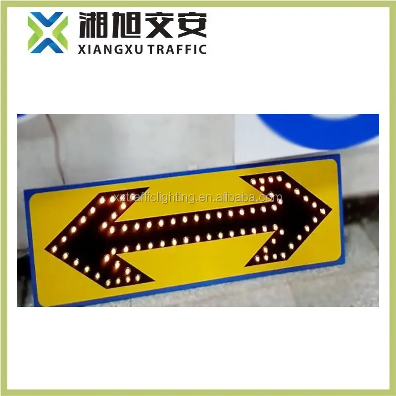 solar power guide light/road safety warning sign board for traffic security
