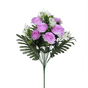<span class=keywords><strong>Bouquet</strong></span> <span class=keywords><strong>de</strong></span> fausses fleurs artificielles blanches en vrac, décoration <span class=keywords><strong>de</strong></span> funérailles <span class=keywords><strong>de</strong></span> mariage - Product Image 3