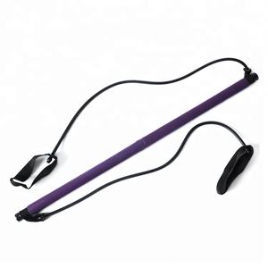 Actearlier Draagbare Pilates Bar Gymstick Yoga Oefenbar Pilates Trainer Fitnessstang Met Voetlus - Product Image 4