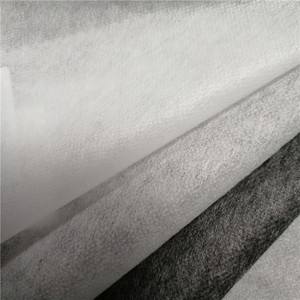 Nhà máy cung cấp 100% polyester may nhiệt ngoại quan đôi Dot nóng chảy không dệt interlining - Product Image 2