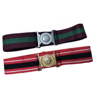 60MM width high quality rigid guard of honour polyester woolen webbing national strap defense stable belt