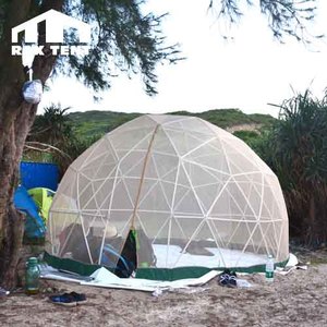 RAX เต็นท์3.6เมตรพลาสติกขนาดเล็ก Igloo โดมบ้านสำหรับครอบครัวรีสอร์ทและแกลมปิ้งที่มีบาร์พีวีซีและปก