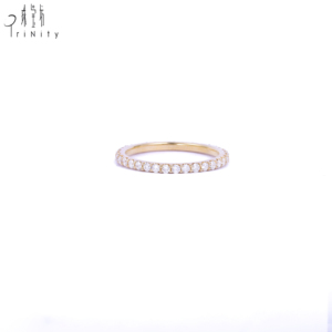 Vente chaude Bijoux En Or Massif 18k Diamant Éternité Bandes Bague En Gros Bijoux Pour Femmes Cadeau - Product Image 3