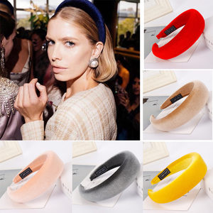 10 pcs/lot <span class=keywords><strong>épais</strong></span> <span class=keywords><strong>velours</strong></span> bandeau éponge rembourré bandeau pour femmes dame cheveux cerceau cheveux accessoires chapeaux bijoux - Product Image 6