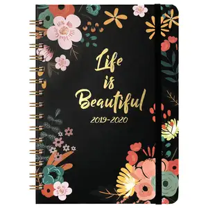 New 2022 in stock read for ship custom hardcover weekly monthly diary budget planner with A5