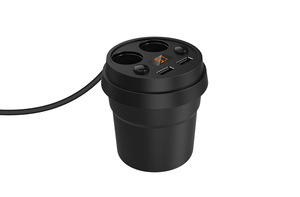 2020 CE Certificato QC3.0 Forma di Coppa OEM Adattatore <span class=keywords><strong>Doppio</strong></span> <span class=keywords><strong>USB</strong></span> Caricabatteria Da Auto - Product Image 2