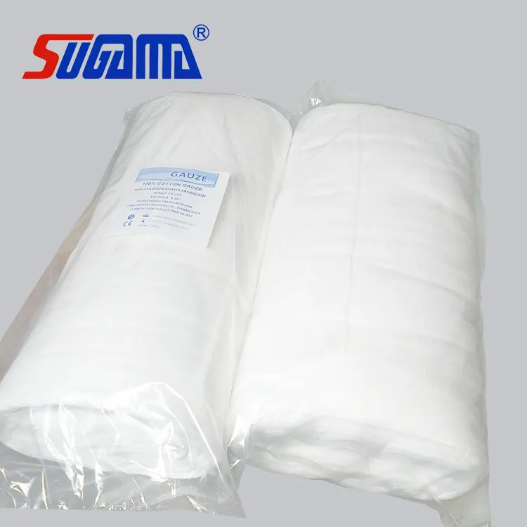 安い価格綿100% 吸収性ガーゼロール90cm x 100m
