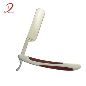 <span class=keywords><strong>Navaja</strong></span> <span class=keywords><strong>de</strong></span> Afeitar Recta <span class=keywords><strong>de</strong></span> Acero Inoxidable Reemplazable para Barbería, Cuchilla <span class=keywords><strong>de</strong></span> Afeitar para Hombre, Negra - Product Image 1