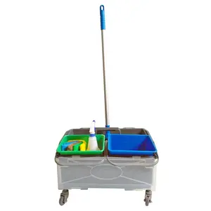 Plastic Caddy With Handle ESD Plastic Storage Cleaning Tool Organizer Caddy Bucket With Handle