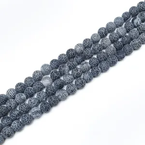 Produit chaud 13 Couleurs 8mm Noir Agate Gemmes Perles Lâches Brins Accessoires Perles pour Fabrication de Bijoux
