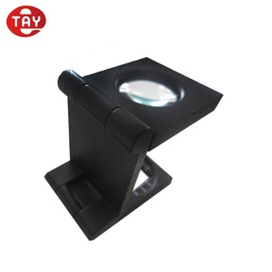 Mini <span class=keywords><strong>12x</strong></span> Opvouwbare Printers Loupe Metalen Stof Linnen Testers - Product Image 3