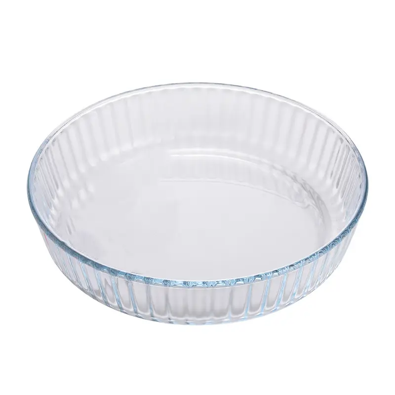 Clear Glass Baking Pie Dish Plate