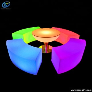 Rechargeable Waterproof PE <strong>Plastic</strong> Led 3 Seater Sofa Led Furniture