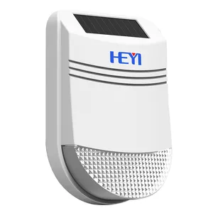 Sirena de alarma estroboscópica inalámbrica con energía solar independiente Sistema de seguridad externo - Product Image 1