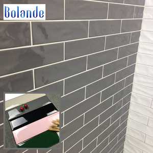 Pas cher étanche biseauté en céramique carreaux de mur 75*300 brillant vert <span class=keywords><strong>rose</strong></span> noir gris blanc tuile de métro <span class=keywords><strong>cuisine</strong></span> - Product Image 2
