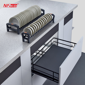 Phụ Kiện Nhà Bếp Tủ Lưu Trữ Ngăn Kéo Giỏ Món Ăn Khô Gia Vị Dây Giỏ Với Mềm Đóng Cửa Slide - Product Image 1