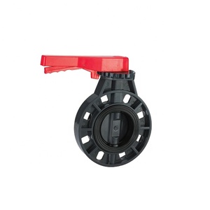 UPVC high pressure DN80 manual butterfly valve handles