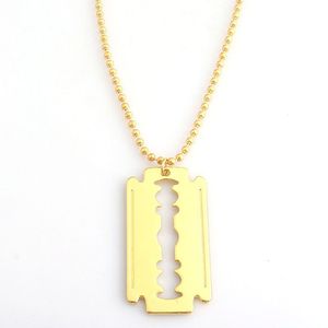 Creativo degli uomini In Acciaio Inox Rasoio Ciondolo In <span class=keywords><strong>Argento</strong></span> della Sfera di Colore Lama Della <span class=keywords><strong>Collana</strong></span> Della Catena - Product Image 5