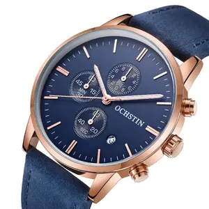 OCHSTIN Luxury Brand Thin Case Date Chronograph Display Mens Custom Logo Quartz Wrist Watch