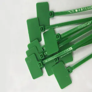 Write On Mid Size Barcode Coloured Blank Flag Cable Ties Marker