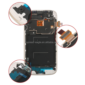 Жк-дисплей с стекло + рамка + домашняя кнопка для samsung <span class=keywords><strong>S4</strong></span> i9505 экран